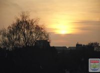 Foto: Werner Quade<br>Abendhimmel über Ulzburg Mitte