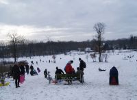 Foto: Heike Benkmann<br>Winterspaß am Rodelberg im Bürgerpark