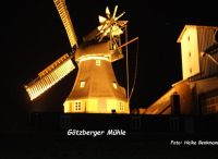 Foto: Heike Benkmann<br>Götzberger Mühle in Abendbeleuchtung