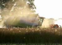 Foto: Thomas Lendt<br>Mitte Juli 20 - Ernteeinsatz am Ortsrand