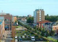 Foto: Herbert Lau<br>Hamburger Straße, Höhe Wiking Hotel, Richtung Norden